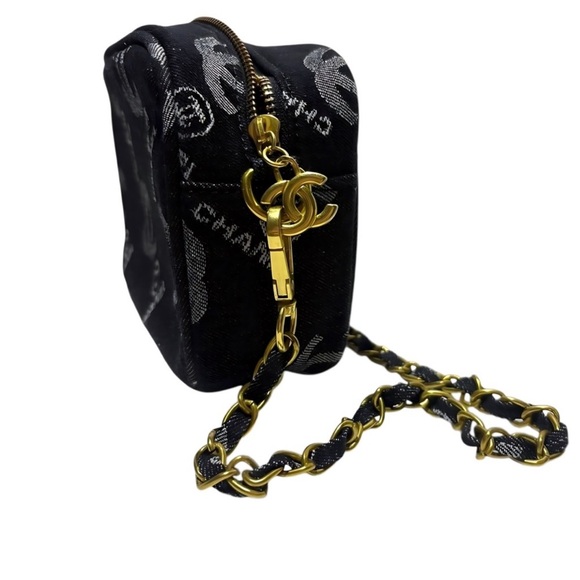 New Chanel Denim Logo Mini Camera Crossbody Bag VIP GWP New In Packaging - Picture 6 of 10
